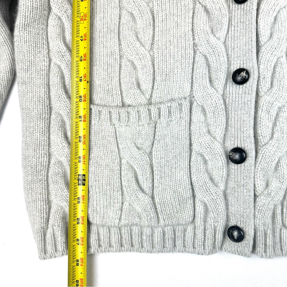 Quince Baby Cashmere Cable Cardigan Pearled Ivory Luxury Minimalist Neutral - Picture 10 of 10